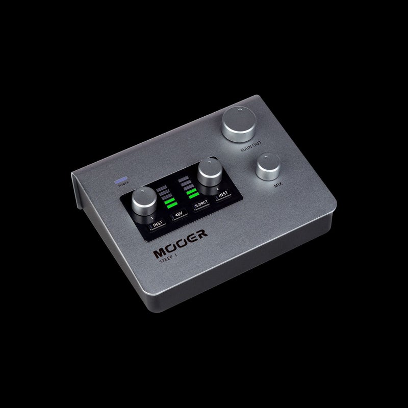 MOOER STEEP I 2-In 2-Out USB Audio Interface, 24Bit/192kHz, 48V Phantom Power, Zero Latency Monitoring for Guitar, Vocal Recording - Image 3