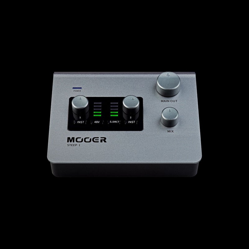 MOOER STEEP I 2-In 2-Out USB Audio Interface, 24Bit/192kHz, 48V Phantom Power, Zero Latency Monitoring for Guitar, Vocal Recording - Image 4