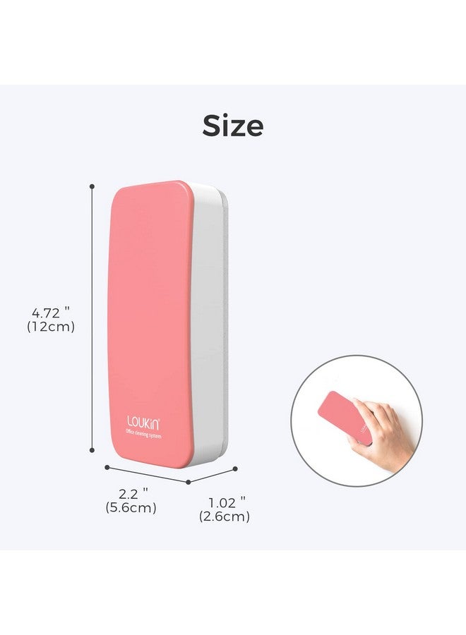 Loukin Magnetic Dry Erase Eraser, Whiteboard Eraser, Glass Board Eraser(Pink), One Bottle Of 3.4 Fl Oz Whiteboard Cleaner Included, For Classroom, Home And Office - Image 5