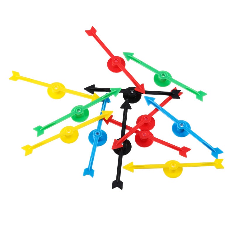 CHENGU 25 Pieces 4 Inch Arrow Spinners Games in 5 Colors Magic Spinner for Activities of Classroom, Plastic Board Game Spinners - Image 2