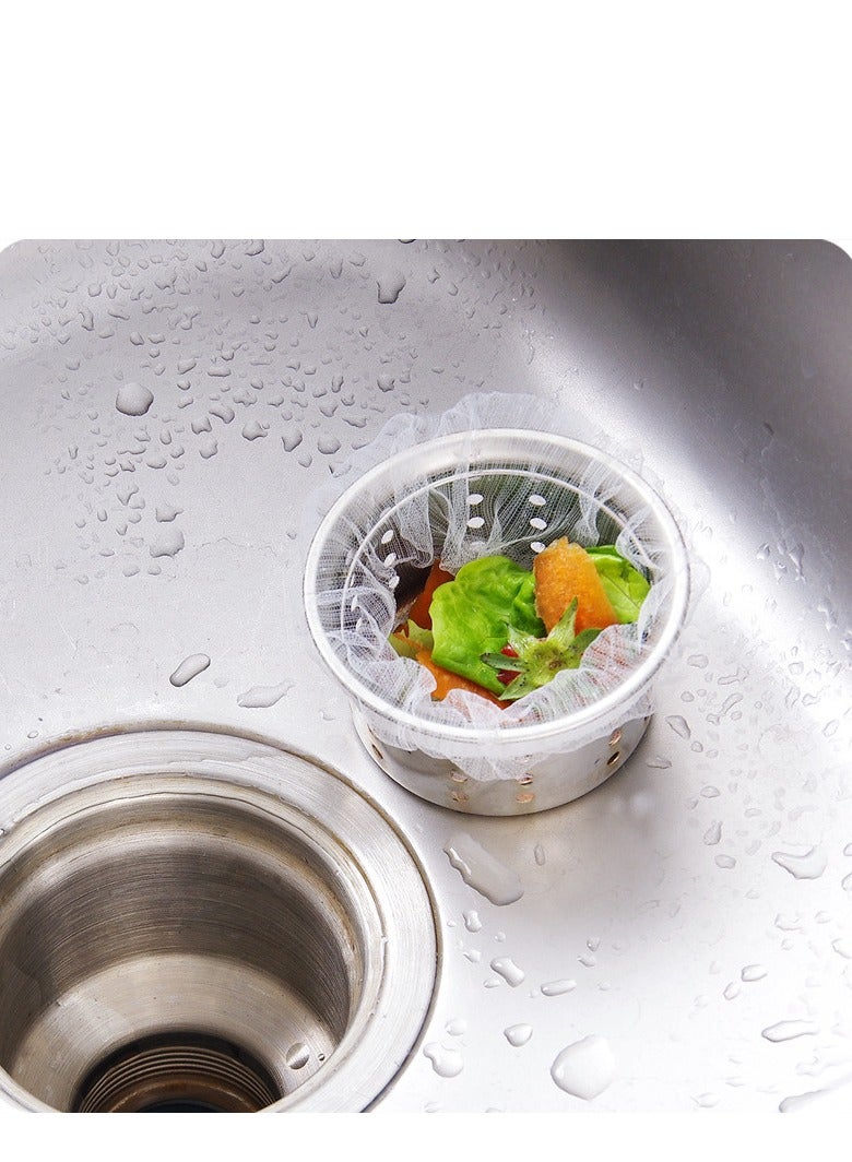 100pcs Disposable Mesh Sink Filter Bags, Flex Kitchen Sink Filter Mesh Trash Bags Anti-Clogging, Fits Most Sizes Sink Filters  - Image 2