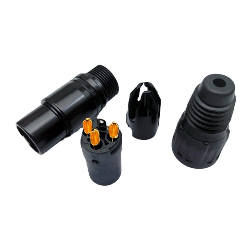 Hf Black Three-Core Cannon Microphone Xlr Balanced Cannon Microphone Three-Core Card Faucet Male And Female Plug Gold-Plated - Image 4