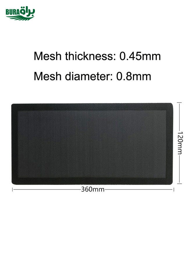 BURAQ 10pcs 12x36cm With Magnetic Suction PVC Cooling Fan Dust Net Desktop Computer Industrial Fan Filter Cover  - Image 2