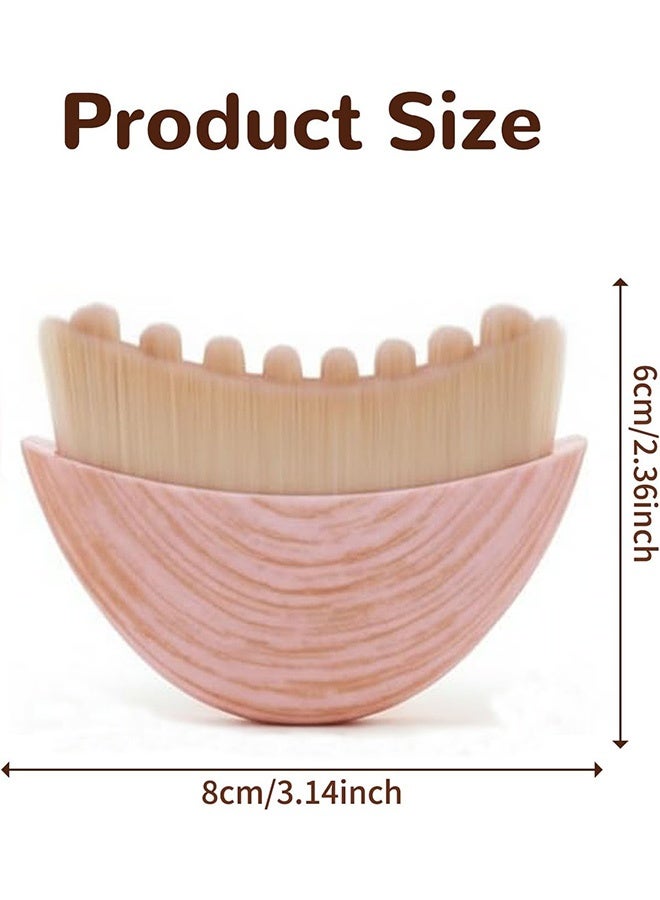 الملفات الليمفاوية الوجه والجسم فرشاة جافة فرشاة الوجه للذكنة والفك الملفات الدقيقة تناسب تخفيف الجلد تدليك الصرف الليمفاوي - Image 4