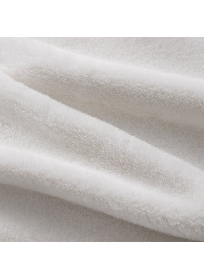 Home Box Lla Ura Rabbit Fur Double Layer Twin Blanket 150 x 220 cm - Image 3