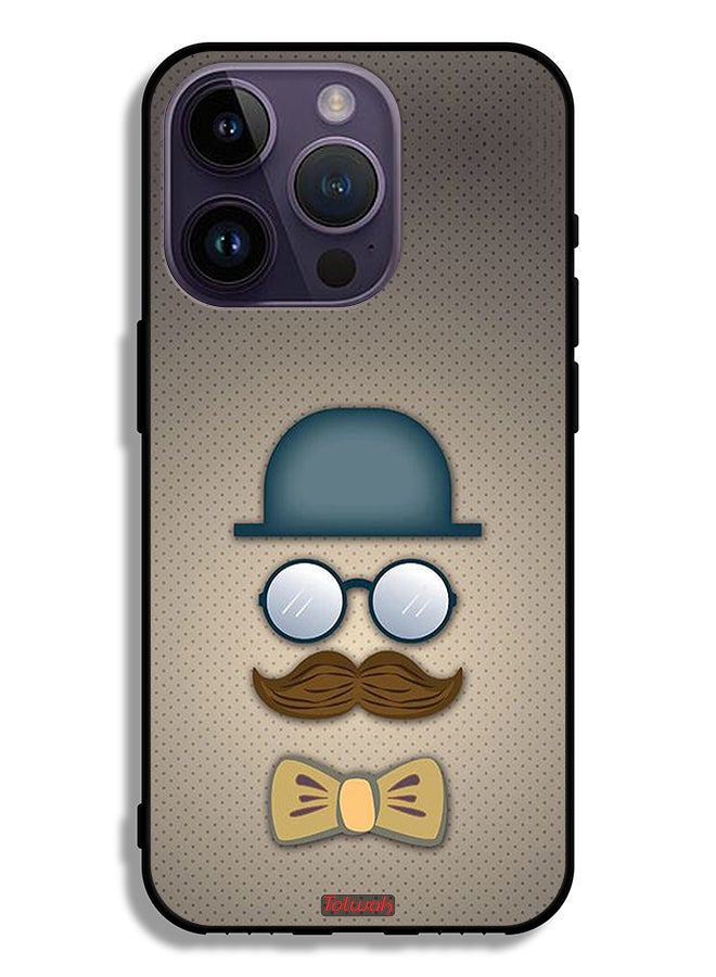 Tolwak Apple iPhone 14 Pro Protective Case ManS Head Art - Image 2