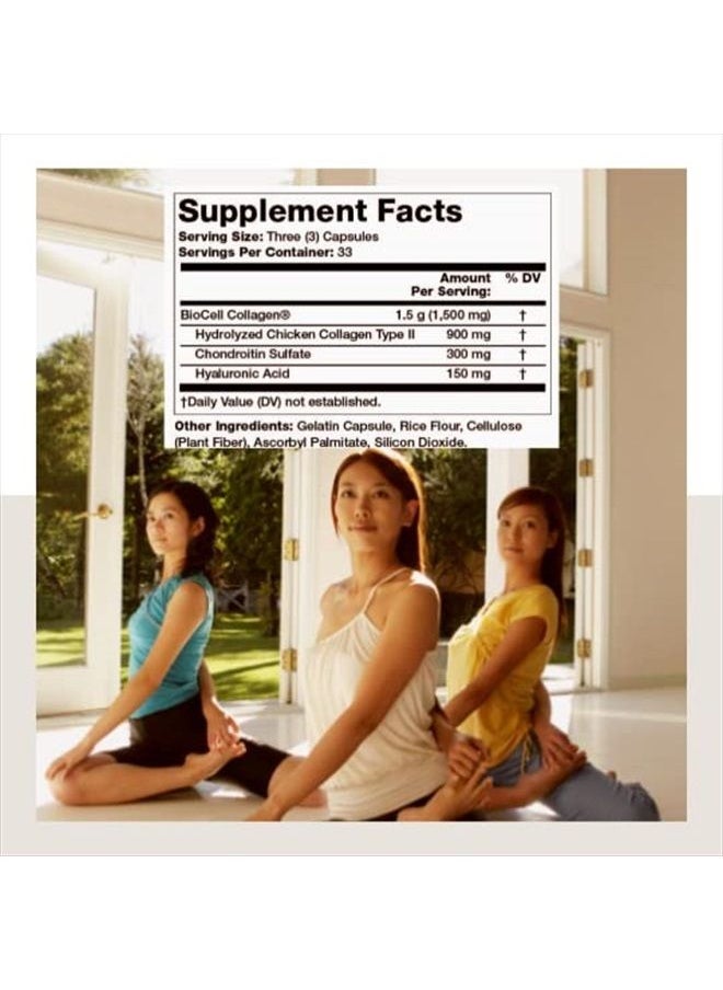 Olympian Labs Biocell Collagen II 1500mg Supplement Capsules Non-GMO, Gluten-Free, Allergan-Free - Supports Skin & Joint Health and Cartilage Producing Cells - 100 Capsules (33 Day Supply)  - Image 2