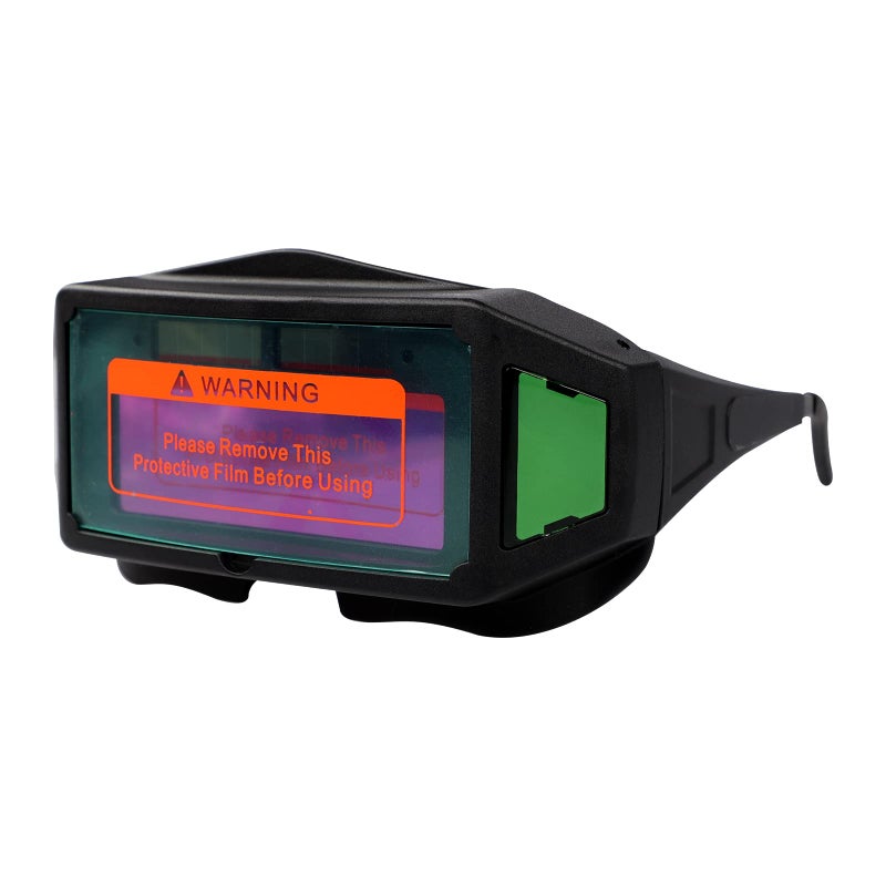 Holiberty Panoramic View Welding Glasses Solar Powered Auto Darkening Welding Lens Welder Safety Eye Protection Goggles with 2 Senisors Wide Shade Adjustable Weld Eyewear Hood Mask Helmet Tool Accessories - Image 5