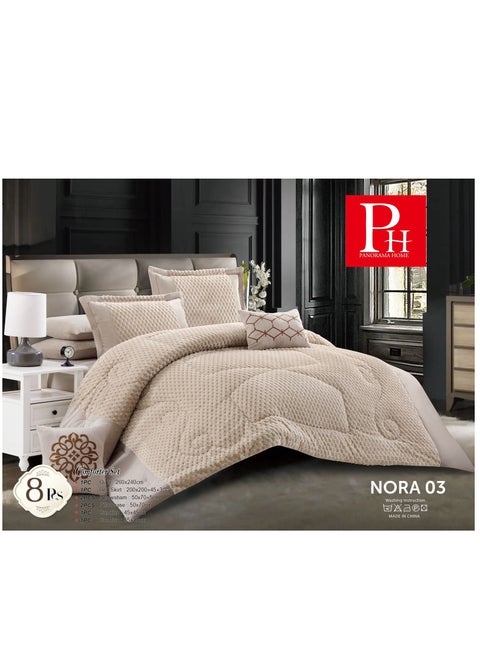 Warm and Comfortable Royal Bed Sheet Set 8 Pieces Double-sided