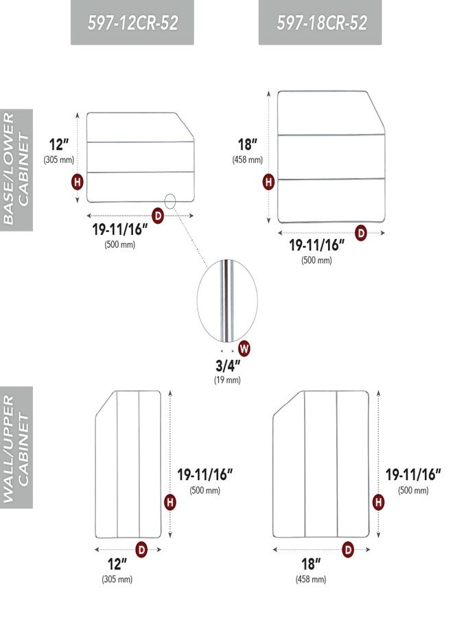 Rev-A-Shelf - 597-12CR-52 - Single 12 in. Chrome Bakeware and Tray Divider - Image 3