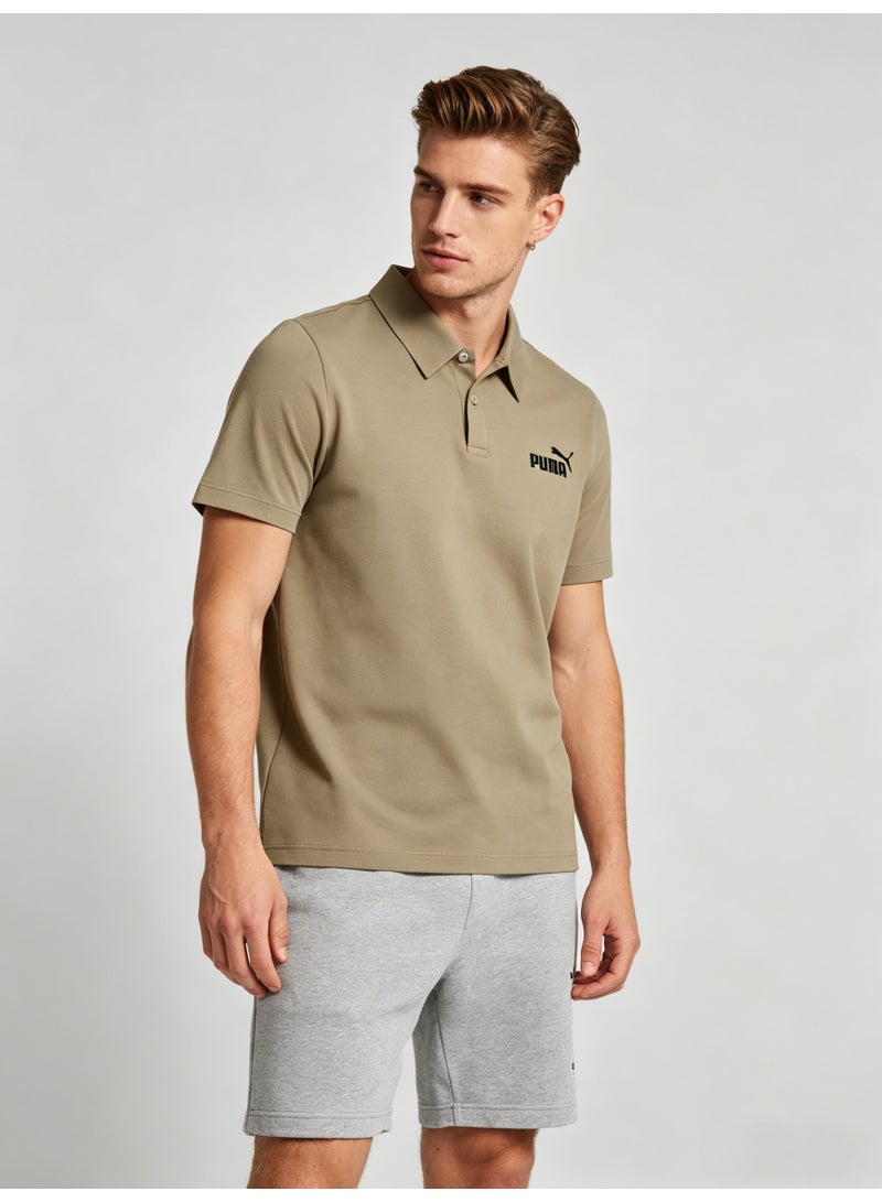 بوما PUMA Men’s Khaki Classic Polo | Versatile Everyday Essential - Image 2
