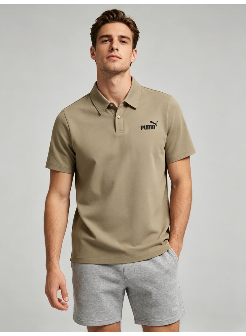 بوما PUMA Men’s Khaki Classic Polo | Versatile Everyday Essential - Image 4