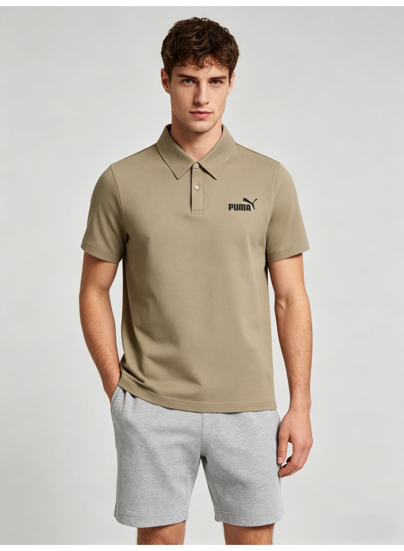 بوما PUMA Men’s Khaki Classic Polo | Versatile Everyday Essential - Image 1