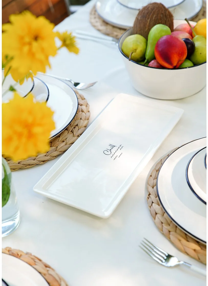 The Mia Summertime Rectangular Service - 35 x 16 cm
