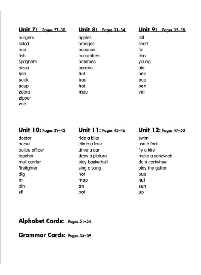 Oxford English Time  - American English course for primary students - level 1_Flashcards - Image 3