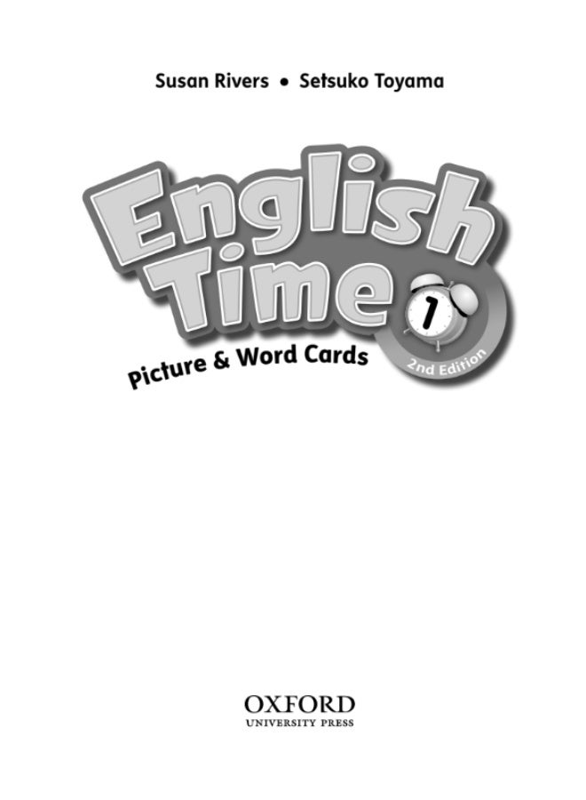 Oxford English Time  - American English course for primary students - level 1_Flashcards - Image 1