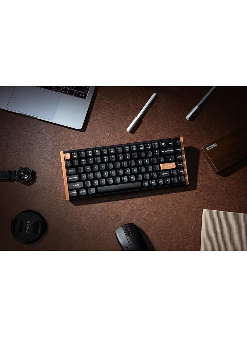 Keychron Keychron K2 HE 75% Wireless Mechanical Keyboard – 84-Key Compact Layout, Hall-Effect Magnetic Switches, Tri-Mode (2.4GHz / Bluetooth 5.1 / USB-C Wired), Hot-Swappable, Arabic–English Layout, South-Facing RGB  - Image 2