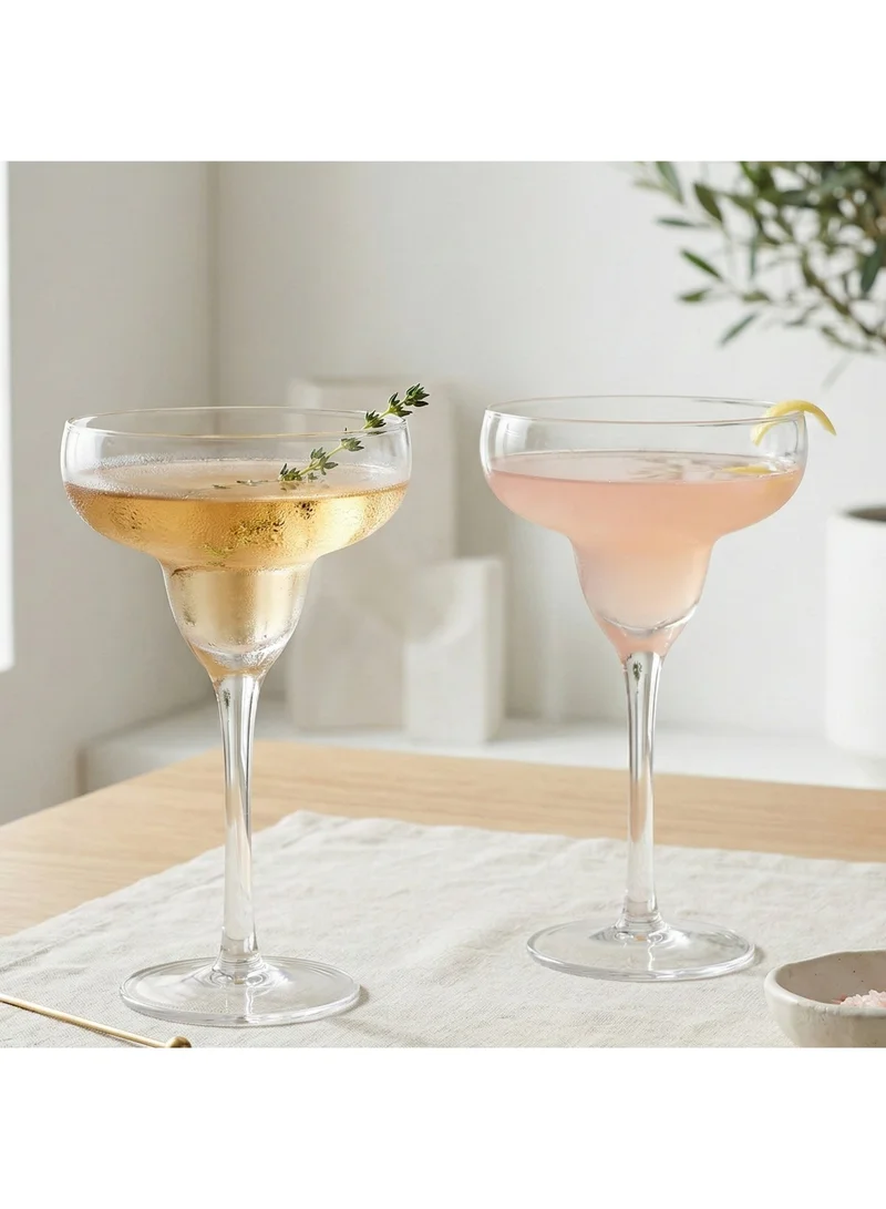 Fissman 2-Piece Cocktail Glasses 350ml with Crystal Round Shaped