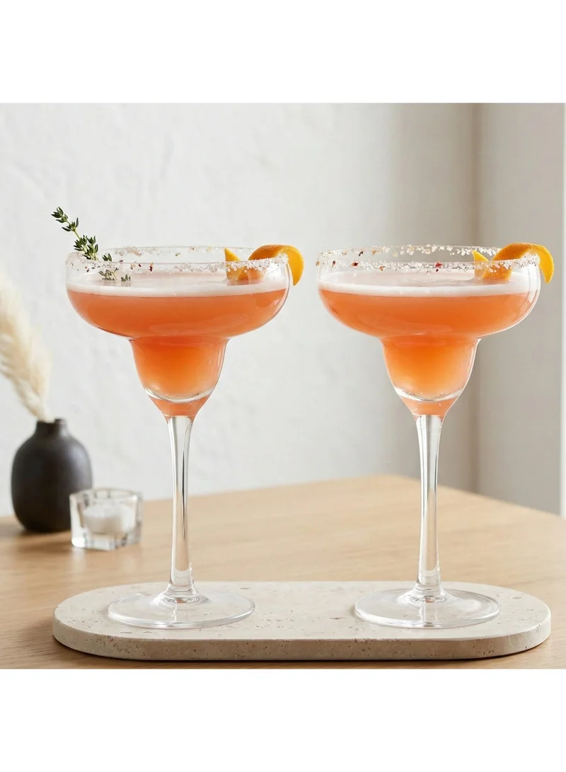 Fissman 2-Piece Cocktail Glasses 350ml with Crystal Round Shaped