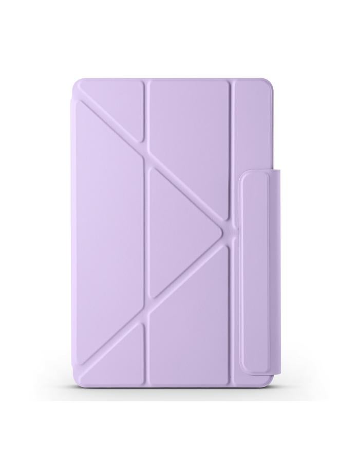 زبون جراب لجهاز Honor MagicPad 2 12.3 بوصة مصنوع من الجلد مع مشبك مغناطيسي ثابت قابل للتشوه - Image 2