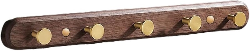 خطافات سوداء وبنية مثبتة على الحائط للقبعات والحقائب والمعاطف والمفاتيح في الحمام وغرفة المعيشة وغرفة النوم للتخزين - Image 1