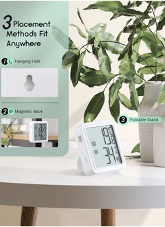 إنك بيرد INKBIRD مقياس حرارة ورطوبة لاسلكي عبر واي فاي (موديل IBS-TH3-PLUS-WIFI) مع شاشة LCD وتنبيهات عبر التطبيق - تخزين بيانات لمدة عام واحد ومراقبة عن بُعد مقياس حرارة ورطوبة ذكي عبر  - Image 3