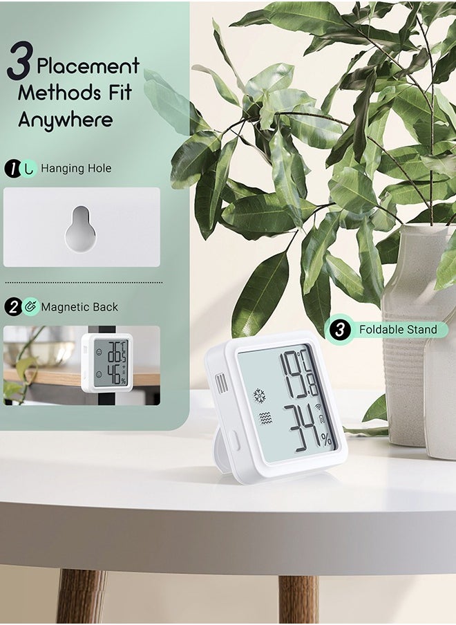 INKBIRD - INKBIRD WiFi Thermometer Hygrometer Monitor Indoor Temperature Humidity Smart Sensor IBS-TH3-PLUS-WIFI with LCD Display App Notification Alert 1 Year Data Storage Export Remote Monitor - Image 1