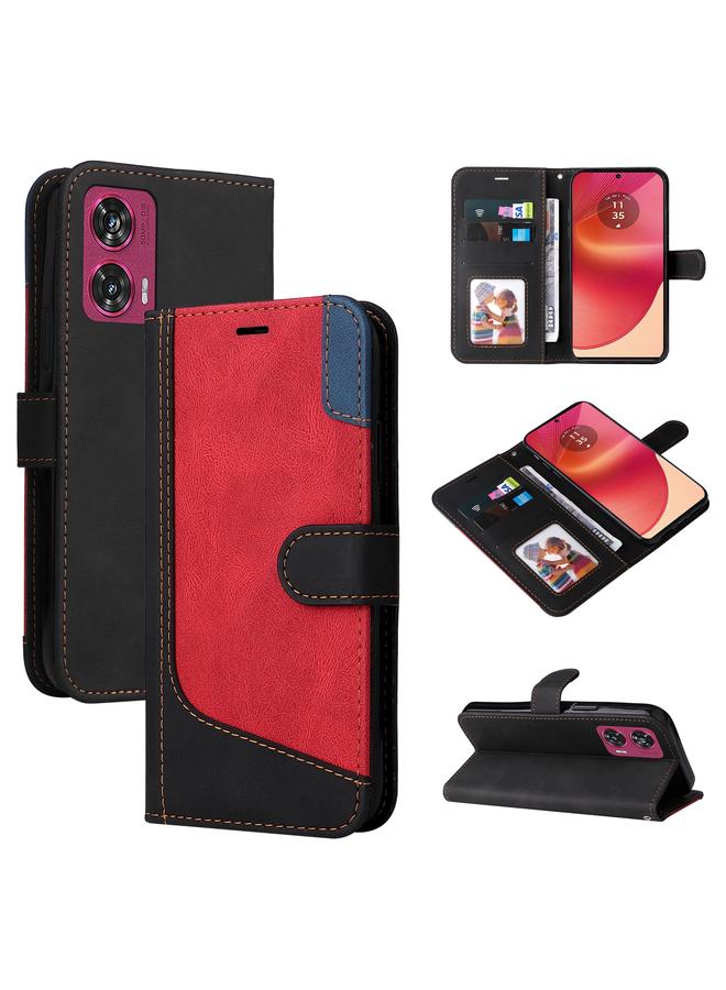 اس-توب جراب لهاتف موتورولا إيدج 50 فيوجن، جراب جلدي بثلاثة ألوان - Image 1