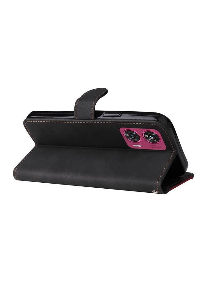 اس-توب جراب لهاتف موتورولا إيدج 50 فيوجن، جراب جلدي بثلاثة ألوان - Image 5