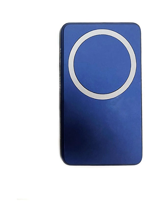 Raxoom 15W Portable  Magnetic Wireless Charging   Power Bank 5000mAh Blue - Image 2