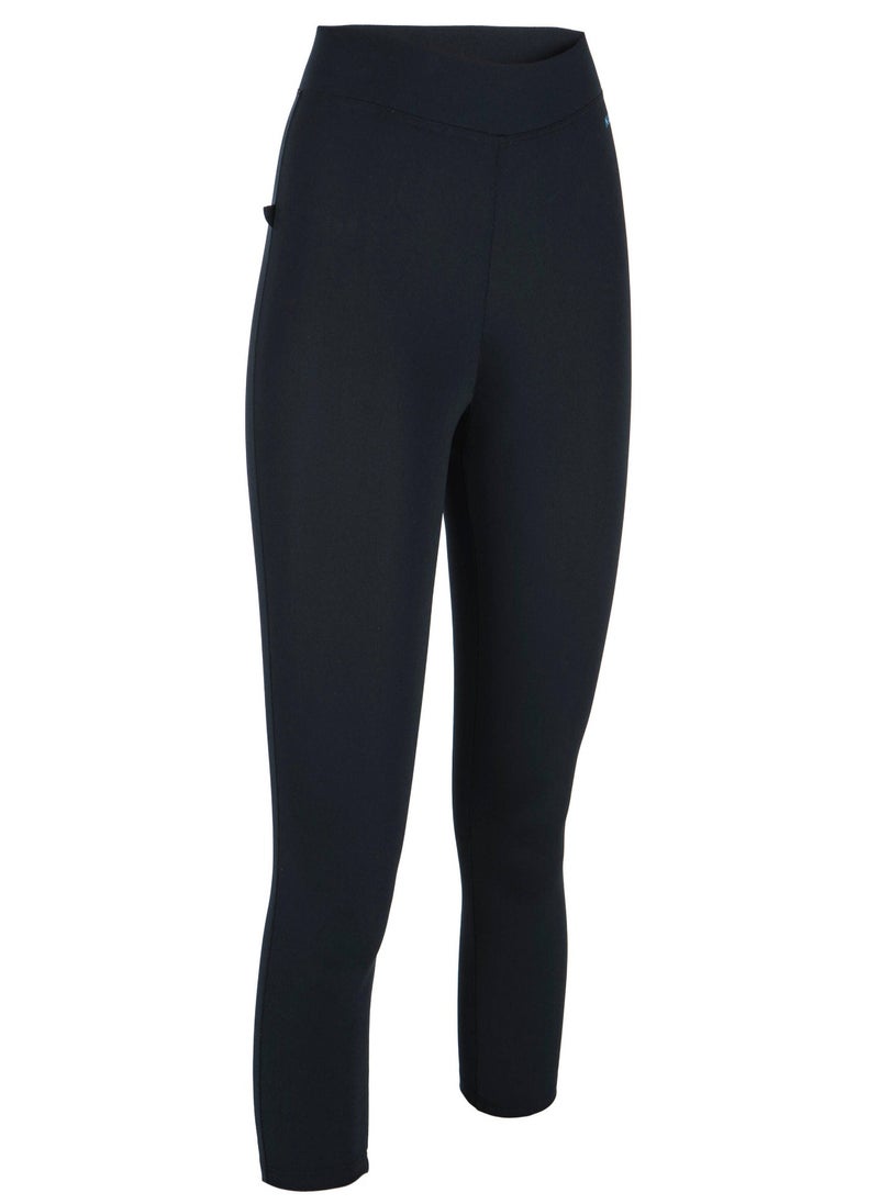 NABAIJI NABAIJI by DECATHLON, Women Swimming Mid Leggings Una Flexible & Quick-Dry Black  - Image 2