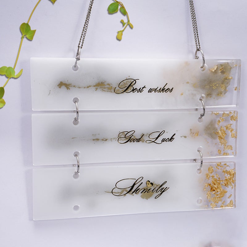 1pc Doorplate Sign Silicone Resin Molds Door Wall Hanging Epoxy Resin Molds - Image 1