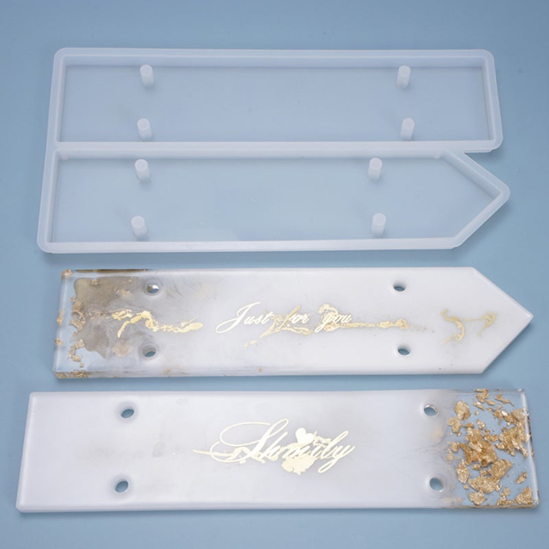 1pc Doorplate Sign Silicone Resin Molds Door Wall Hanging Epoxy Resin Molds - Image 2