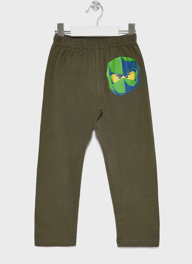 LEGO Lego Ninjago Boys Printed Long Sleeve T-shirt and Pant Set