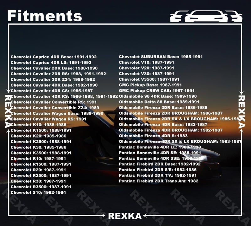 Rexka ركسكا 50 قطعة مشبك تثبيت لوحة باب متوافق مع GM 363137 شيفروليه بليزر سيلفرادو شاحنة GMC يوكون - Image 5