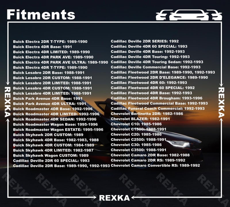 Rexka ركسكا 50 قطعة مشبك تثبيت لوحة باب متوافق مع GM 363137 شيفروليه بليزر سيلفرادو شاحنة GMC يوكون - Image 4