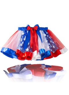 Kakaco Kakaco Independence Day Tutu Skirt 4th of July Tulle Tutu Patriotic Festival Tutu Costume for Women and Girls (C-Red White Navy Blue and Star)  - Image 1