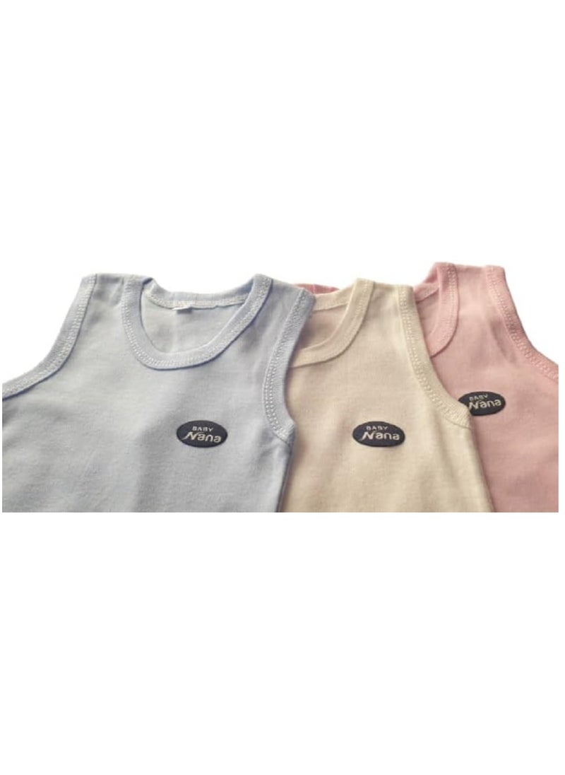 Generic - Newborn Bodysuits: 4-piece bodysuit set with bright colors and fun patterns, made of soft cotton for maximum comfort (plain) - Image 1