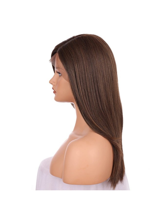 OneDor Nedor 22 Inch Kanekalon Futura Synthetic Hair 130% Density Straight Lace Front Long Wigs (Rl6/8)  - Image 5