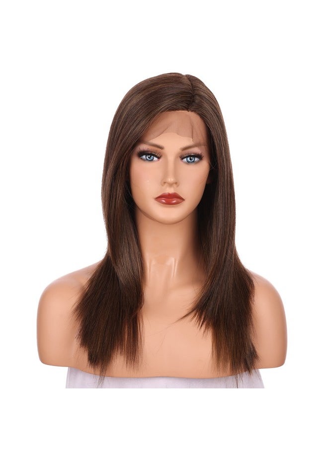 OneDor Nedor 22 Inch Kanekalon Futura Synthetic Hair 130% Density Straight Lace Front Long Wigs (Rl6/8)  - Image 2