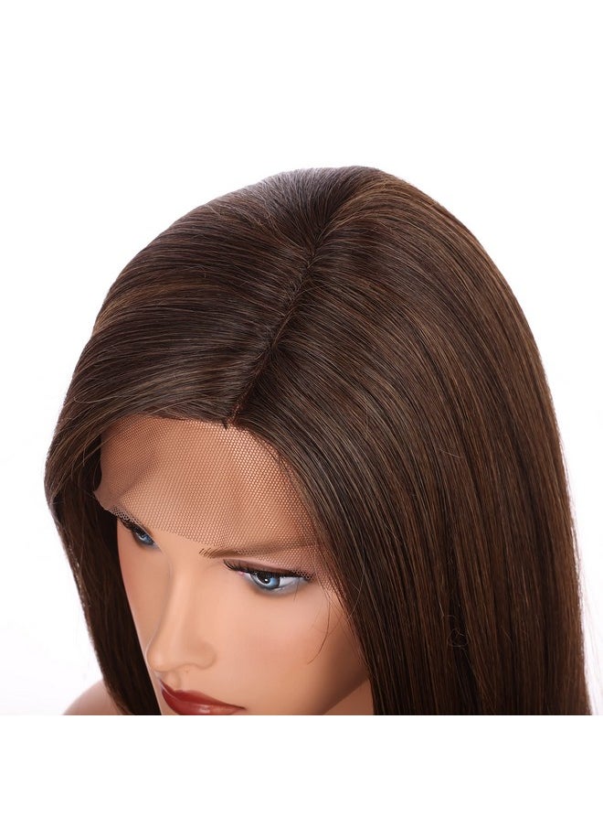 OneDor - Nedor 22 Inch Kanekalon Futura Synthetic Hair 130% Density Straight Lace Front Long Wigs (Rl6/8) - Image 1