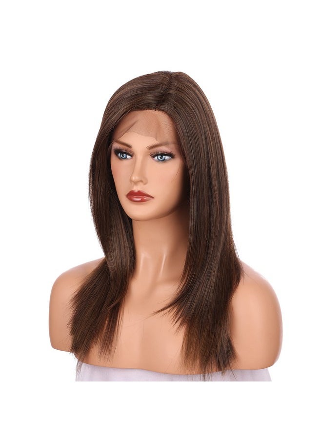 OneDor Nedor 22 Inch Kanekalon Futura Synthetic Hair 130% Density Straight Lace Front Long Wigs (Rl6/8)  - Image 3