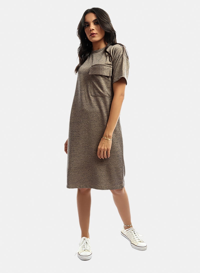 belle Rounded Tight T-Shirt Dress - Image 2