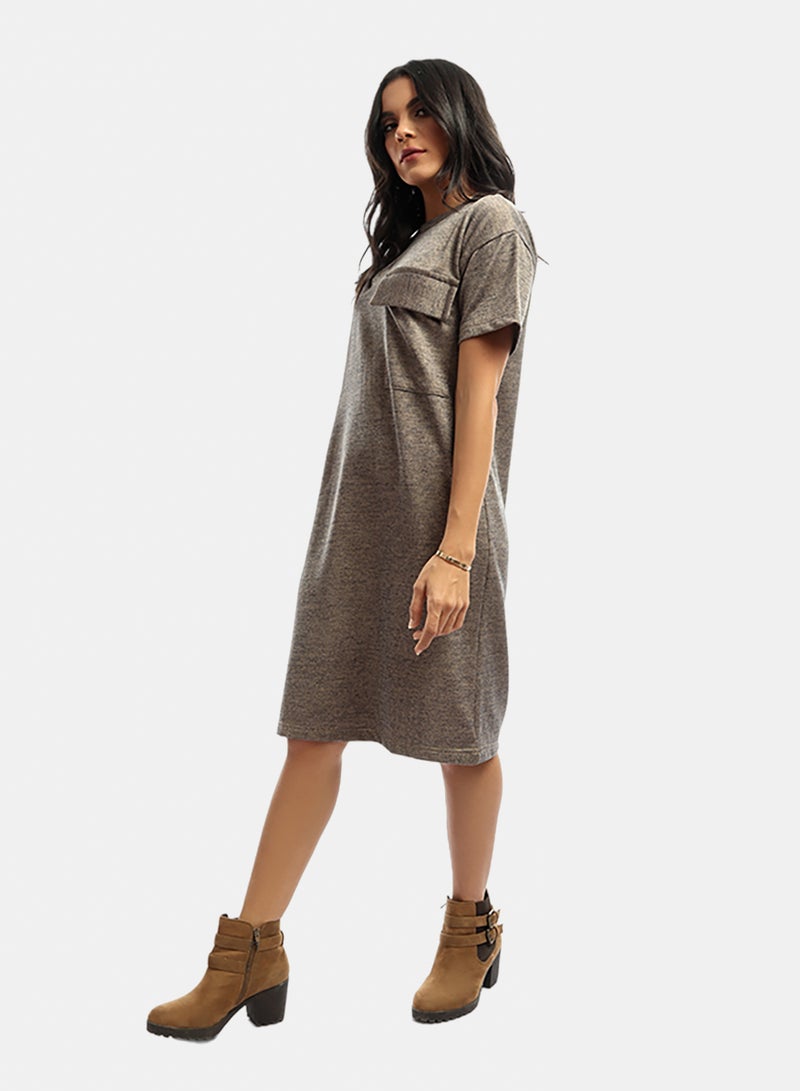 belle Rounded Tight T-Shirt Dress - Image 3