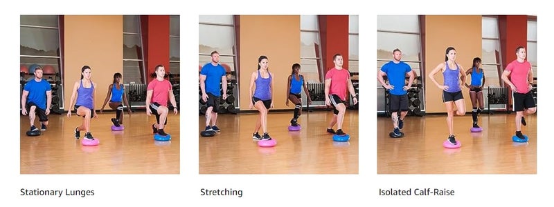 Inditradition Exercise Balance Board with Inflating Pump | Inflated Balance Stability Disc Cushion | 13 Inches Diameter (Blue) - Image 5