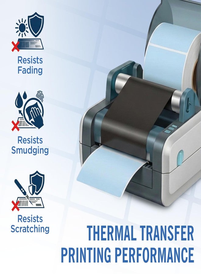 Blank Labels 4" X 6" Direct Thermal Shipping Labels | Blue | 1" Cores w/Perfs Easy Tear | Made in USA - Printer w/Ribbon Needed | Printing Label | 250 Labels | 250 Labels per Roll | 1 Rolls | Blank Labels - Image 4