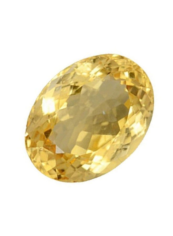 LMDPRAJAPATIS 5.25 Ratti / 4.42 Carat Natural AA++ Quality Original Citrine Sunehla Certified Astrological Purpose Loose Gemstone for Men & Women (Lab Tested) - Image 2