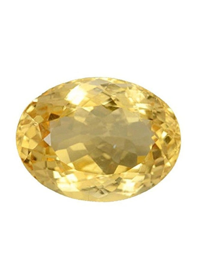 LMDPRAJAPATIS 5.25 Ratti / 4.42 Carat Natural AA++ Quality Original Citrine Sunehla Certified Astrological Purpose Loose Gemstone for Men & Women (Lab Tested) - Image 1