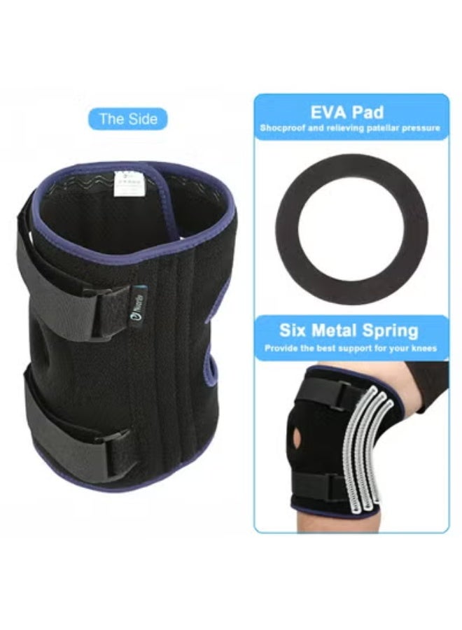 Plus Size Professional Knee Brace (3XL/4XL) - Extra Large Open-Patella Stabilizer - Heavy-Duty Breathable Neoprene - Maximum Support for Arthritis, ACL, Meniscus Tear & Post-Surgery - Fit for Men and Women - Image 4