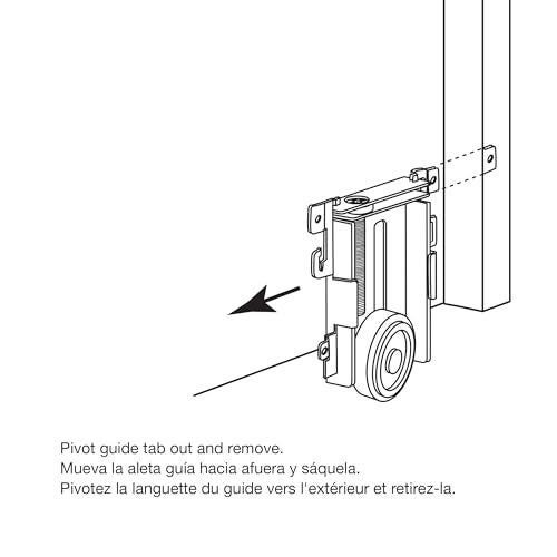 Prime-Line N 6790 1-7/16 In. Mirror Door Roller Assembly, Nylon Flat Roller, for Acme (Single Pack) - Image 5